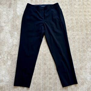 Eileen Fisher Wool Blend Cropped Pant Women's SP Black Classic Minimalist Work